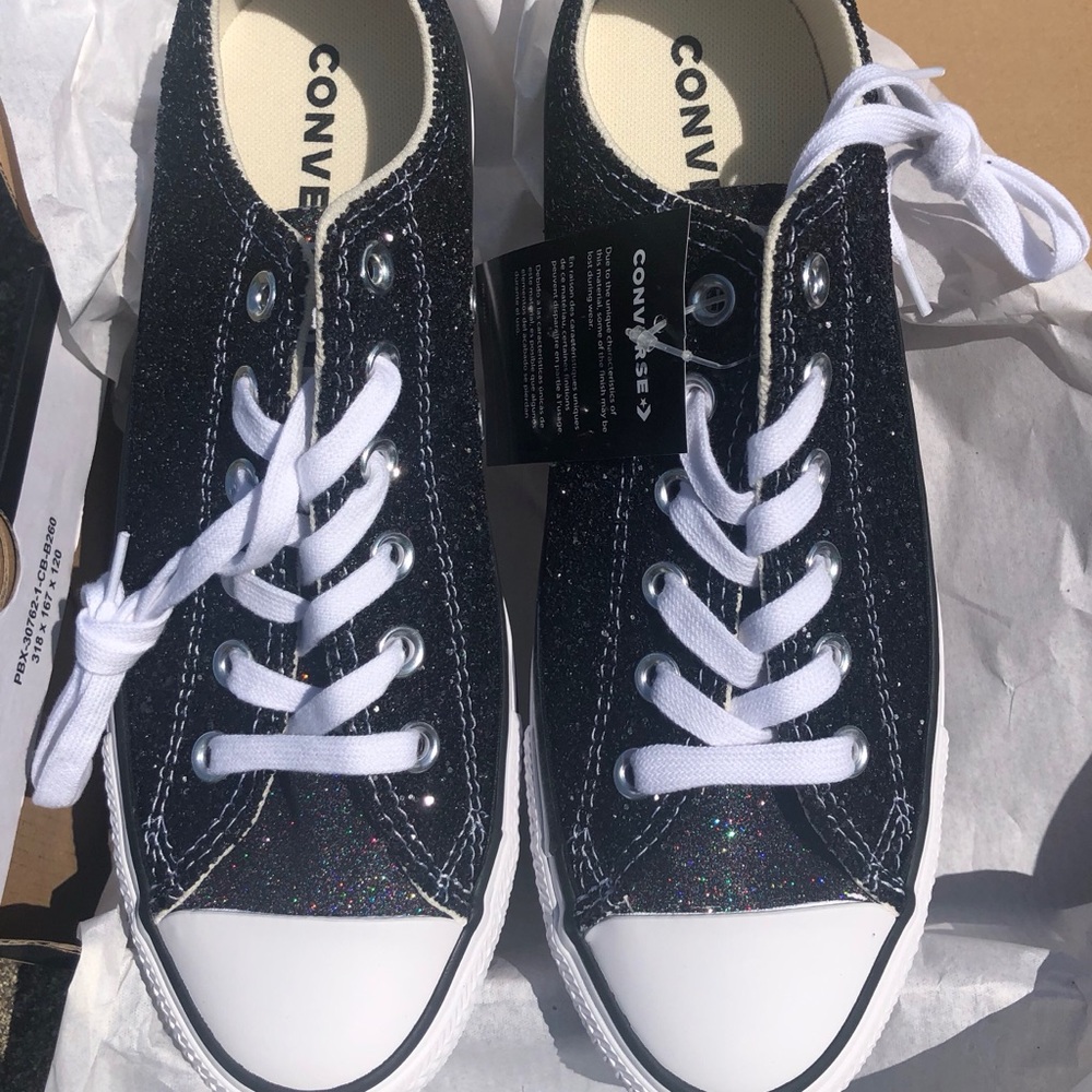Multi colored glitter Converse sneakers price firm - Picture 13 of 15